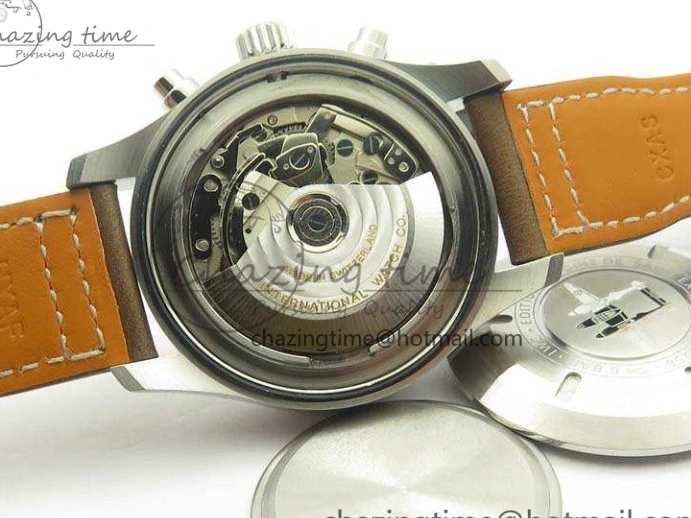 MIROTIME 0523 SunProtective Pilot Chrono IW377713 ZF 1:1 Best Edition Brown Dial On Brown Leather Strap A 7214